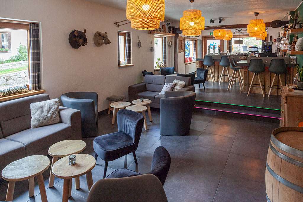 Enjoying drinks in The Lounge